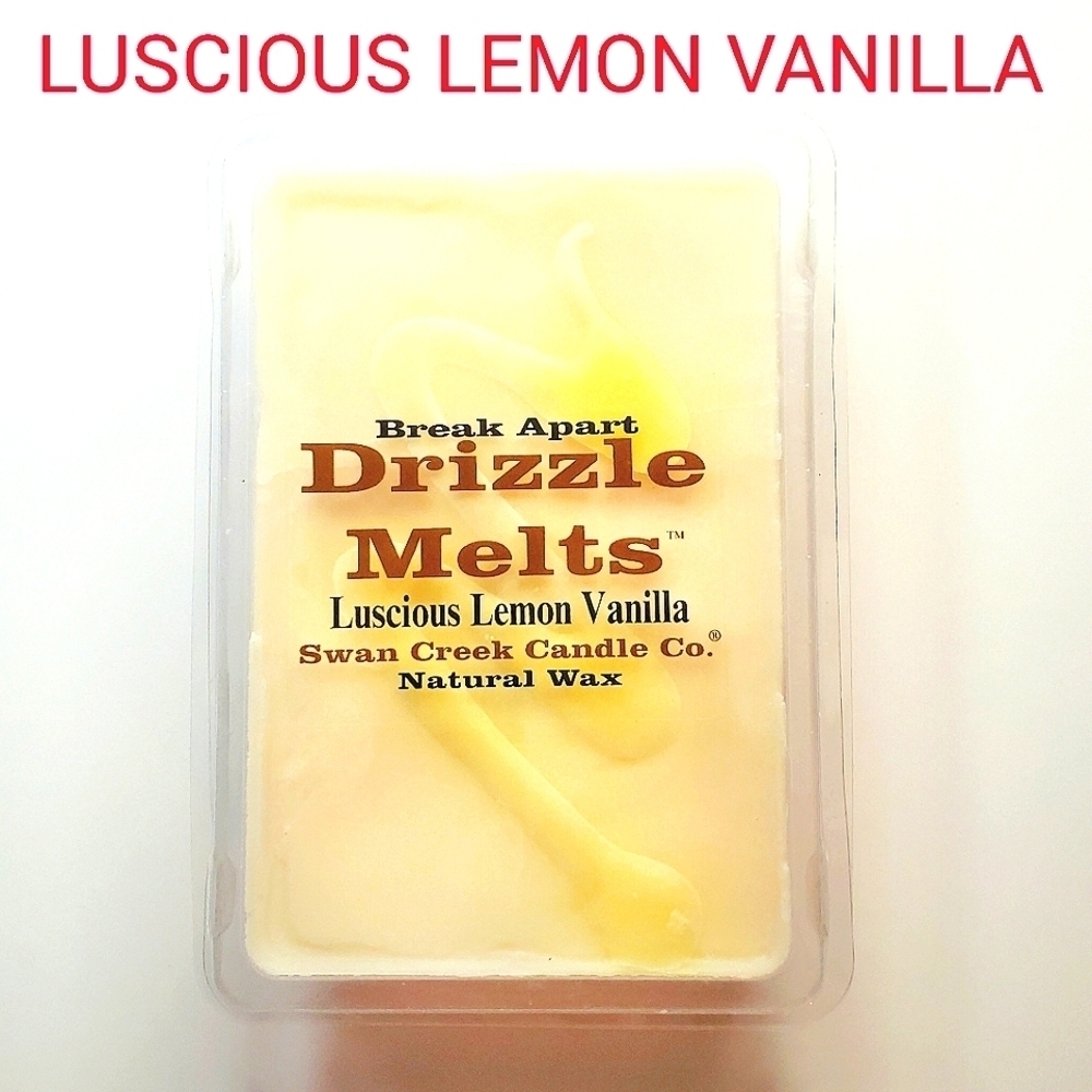 LUSCIOUS LEMON VANILLA by SWAN CREEK CANDLE CO Drizzle Melts Natural Wax 5.25 oz